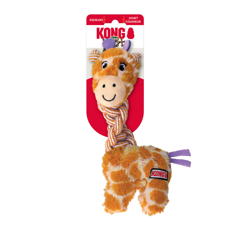 KONG Knots Twists Squeaky Tug Dog Toy - Medium/Large Assorted