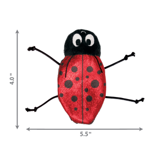 KONG Refillable Catnip Ladybug Plush Cat Toy
