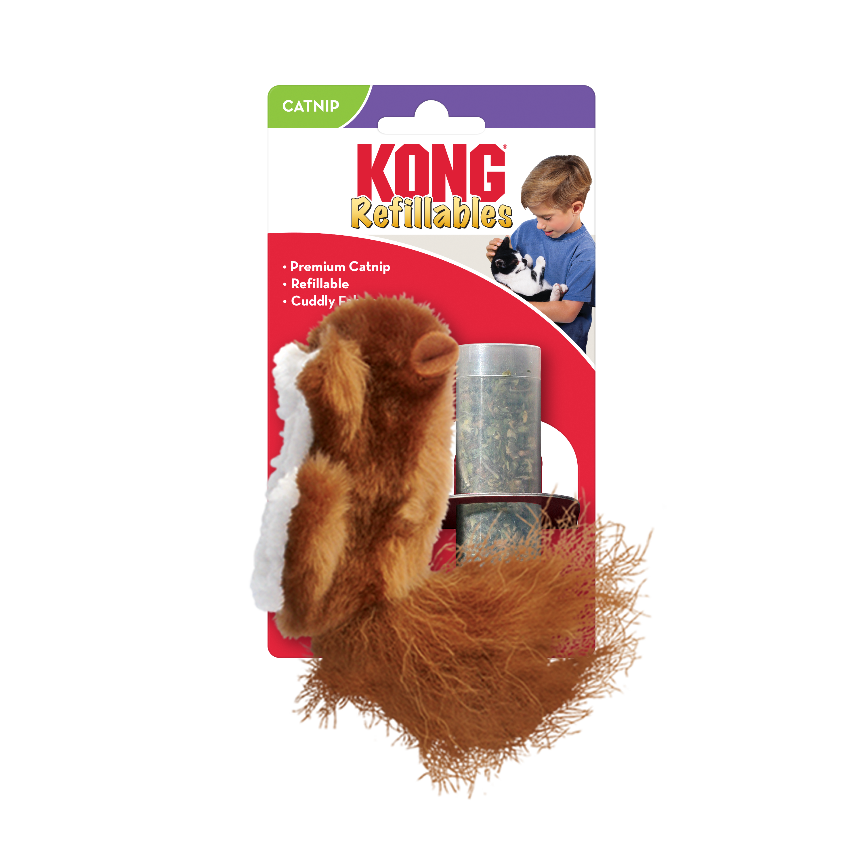 KONG Refillable Catnip Ladybug Plush Cat Toy