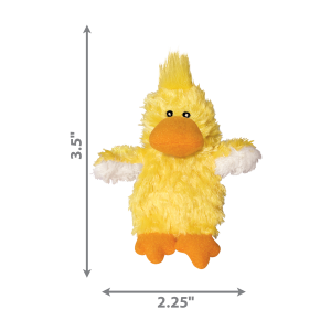 KONG Refillable Catnip Duck Plush Cat Toy 17cm