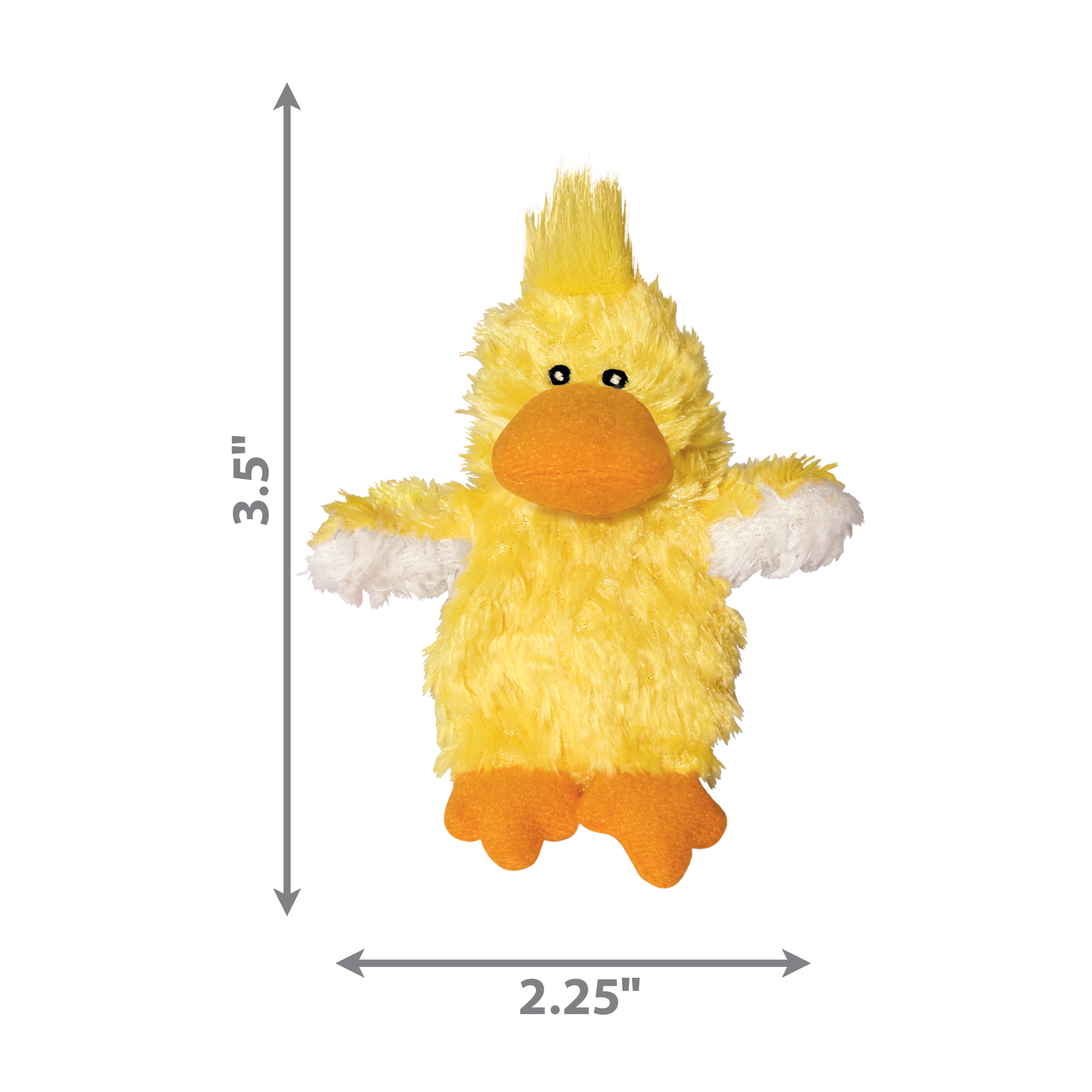 KONG Refillable Catnip Duck Plush Cat Toy 17cm