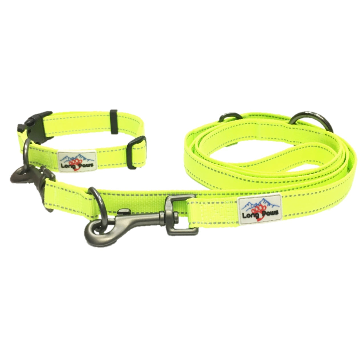 Harleys Companions - Neon Collar & Multi-function Training Lead Set | Hi Viz