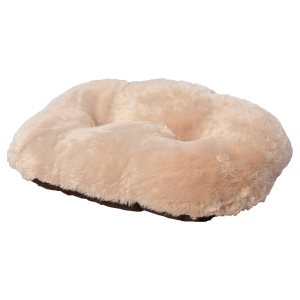 Gor Pets Nordic Oval Soft Fleece Machine Washable Dog Cushion - 24" Brown