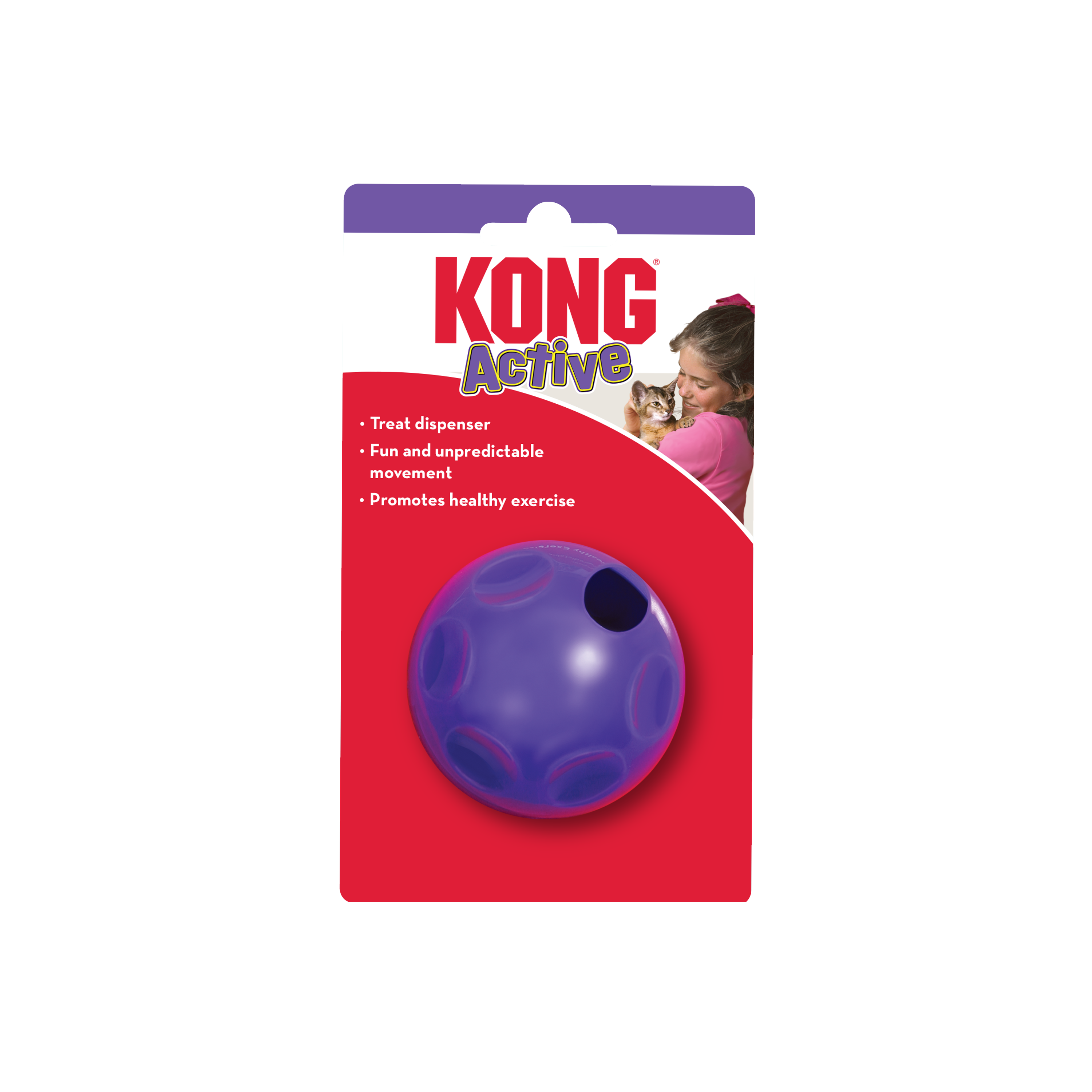 KONG Treat Ball Interactive Cat Toy 8cm