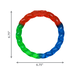 KONG Twistz Ring Durable Fetch Dog Toy - Small
