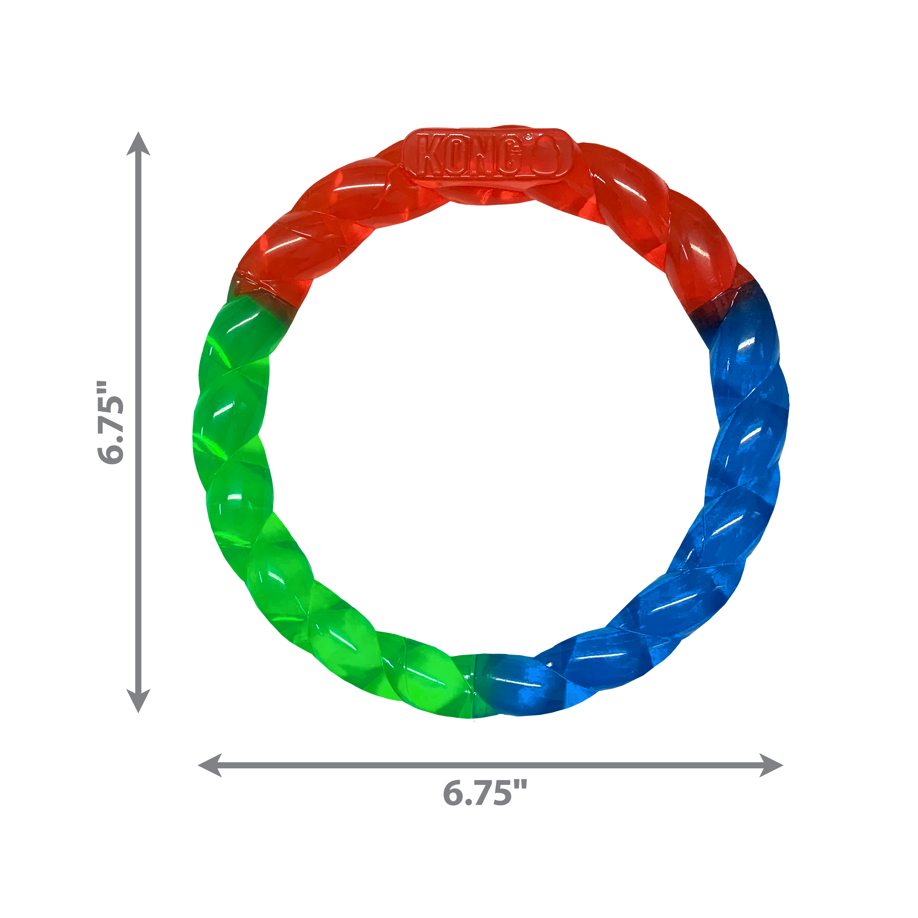 KONG Twistz Ring Durable Fetch Dog Toy - Small