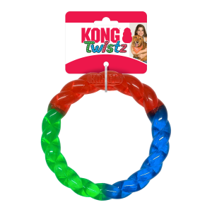KONG Twistz Ring Durable Fetch Dog Toy - Small