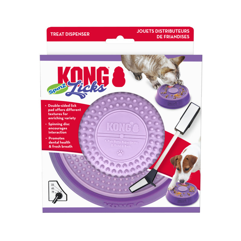 KONG Licks Spinz Treat Dispensing Dog Toy - Small