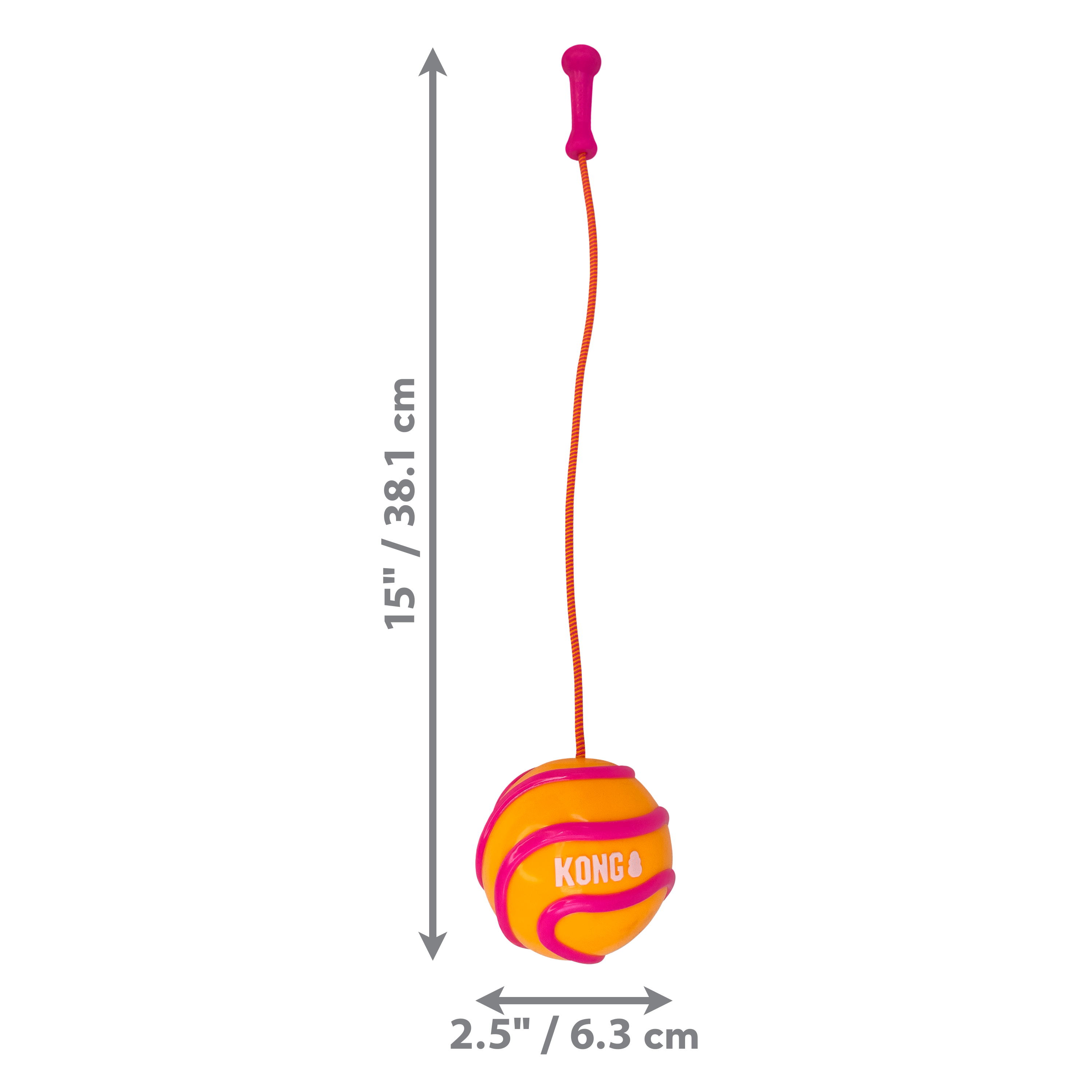 KONG Bunji High-Viz Ball Assorted Lg