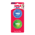 KONG Squeezz Geodz Squeaky Fetch Dog Toy - Large 2-Pack Assorted