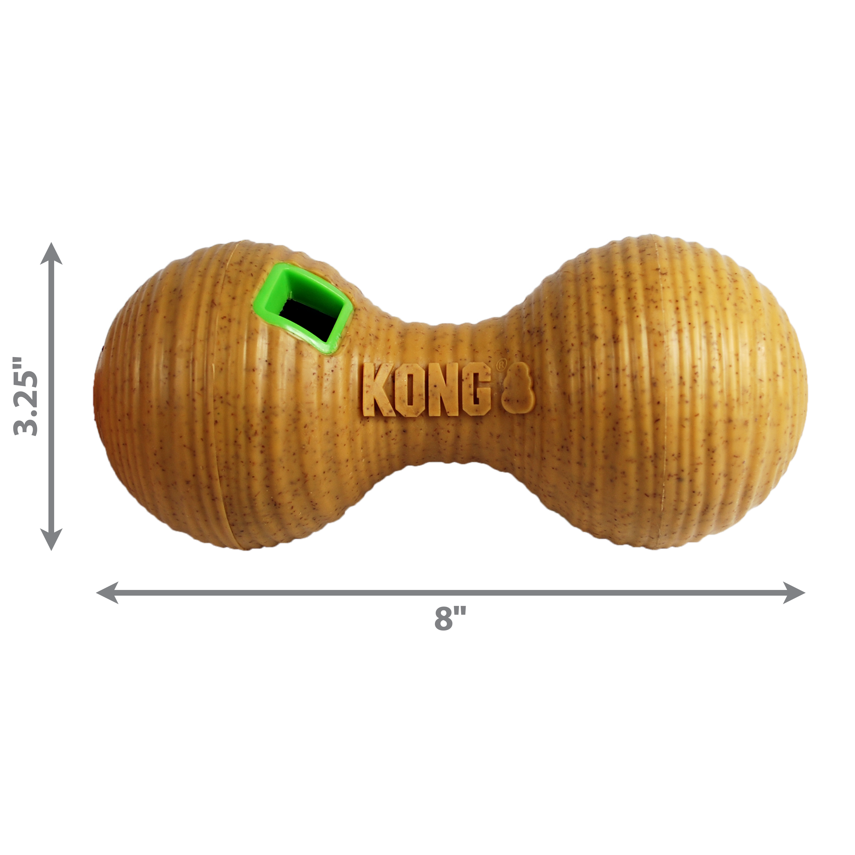KONG Bamboo Feeder Dumbbell Eco-Friendly Dog Toy Medium