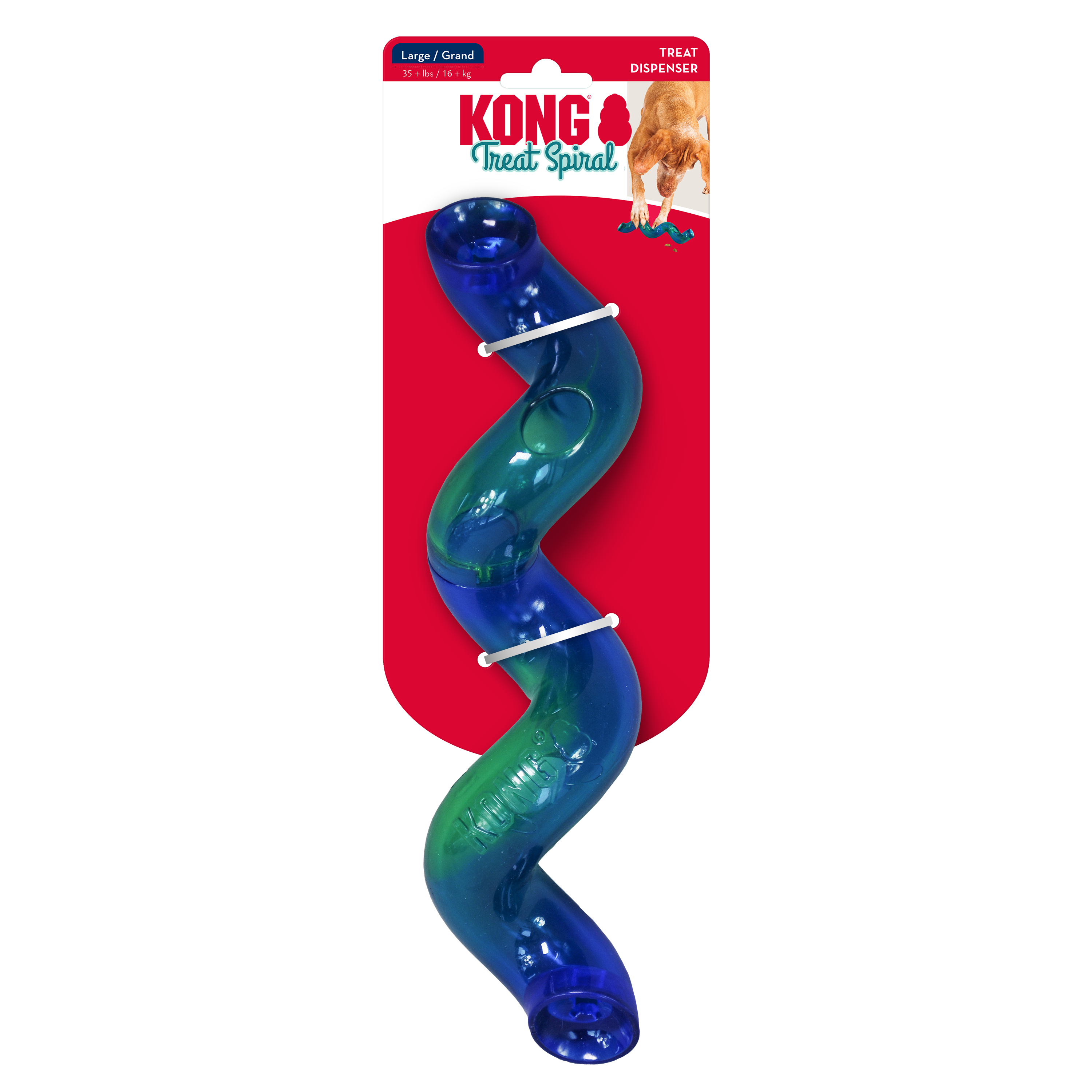 KONG Treat Spiral Stick Treat Dispensing Dog Toy - Large Assorted