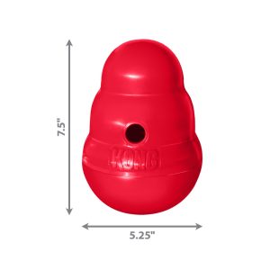 KONG Wobbler Interactive Treat Dispensing Dog Toy - Large Red (18cm)