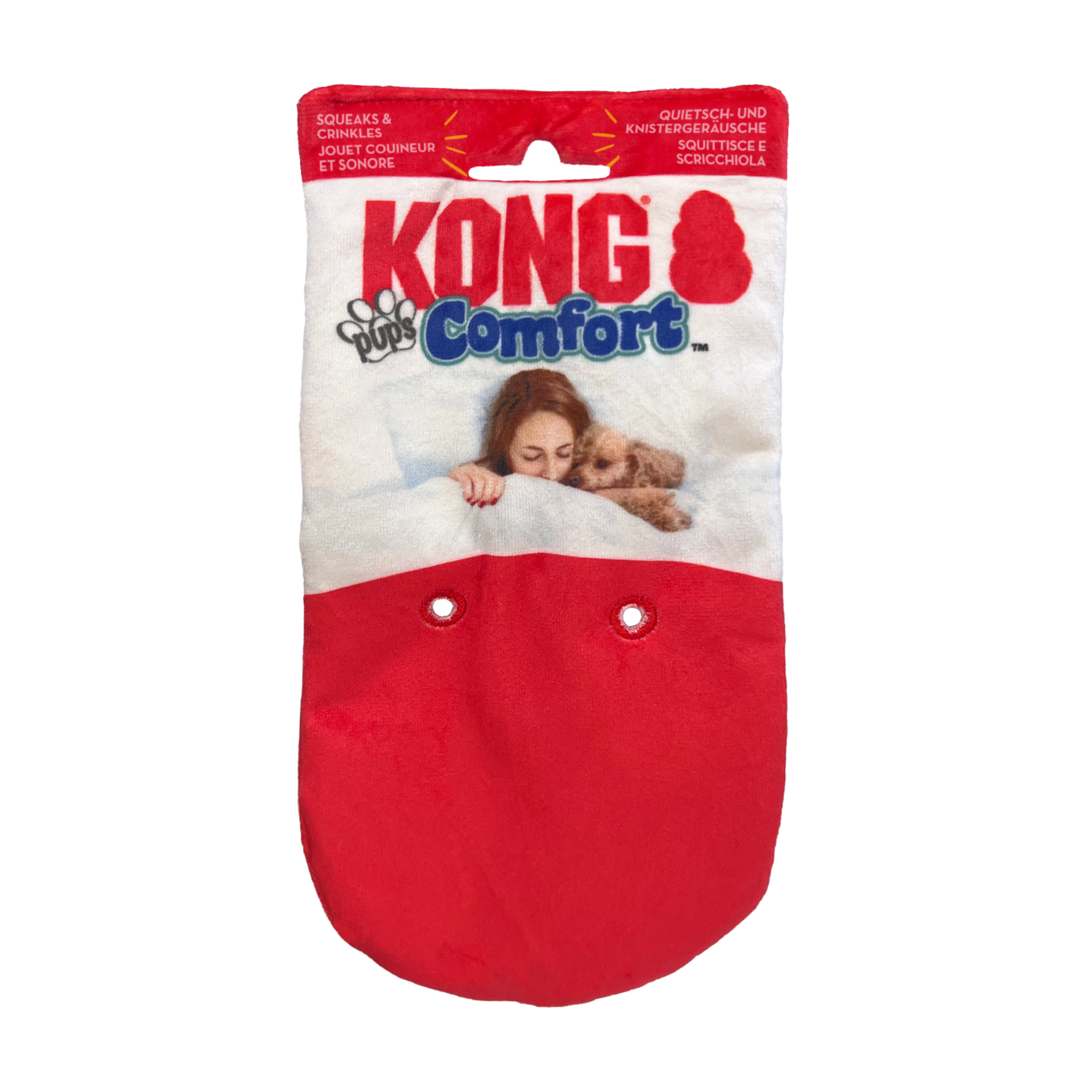 KONG Comfort Pups Goldie Plush Dog Toy Medium