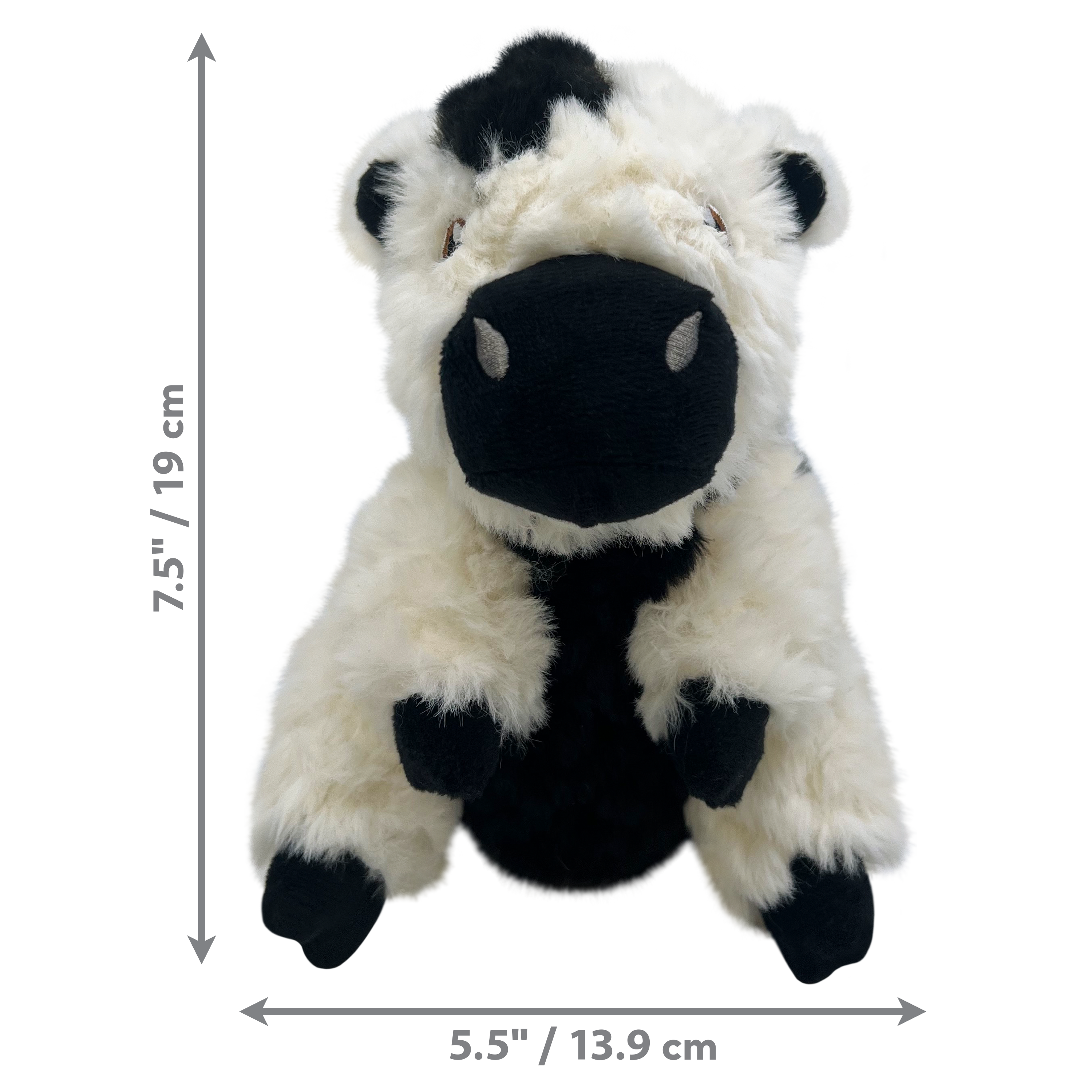 KONG Comfort Tykes Cow Plush Dog Toy Small
