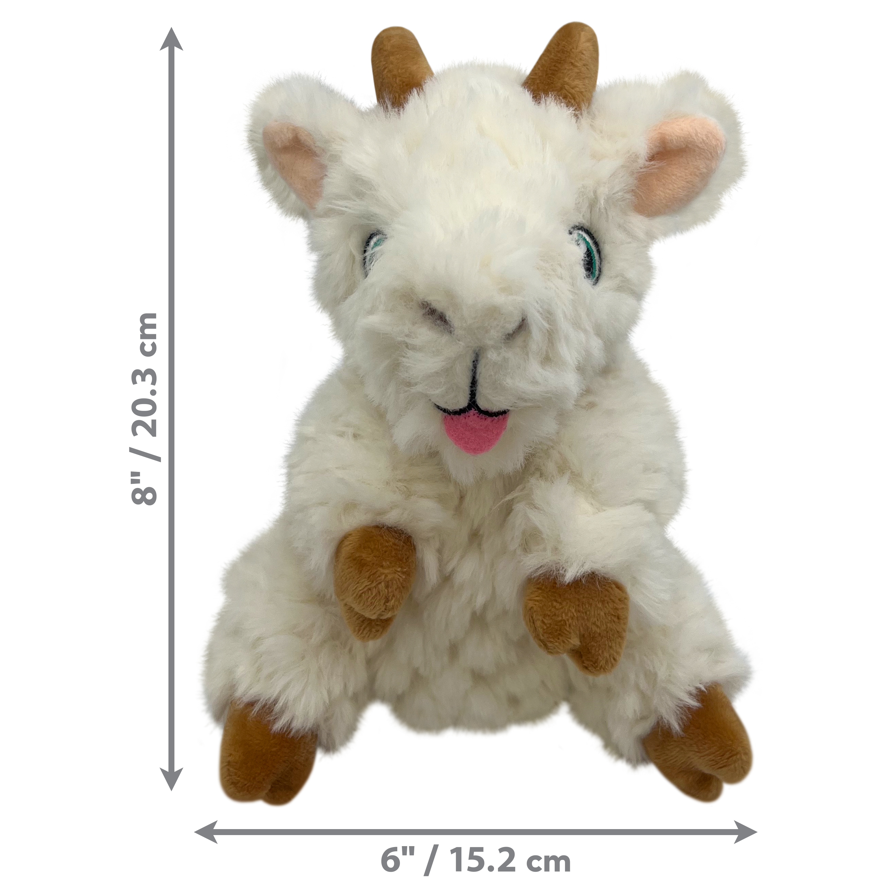 KONG Comfort Tykes Goat Plush Dog Toy Small