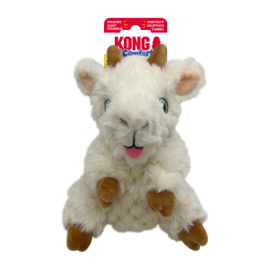 KONG Comfort Tykes Goat Plush Dog Toy Small