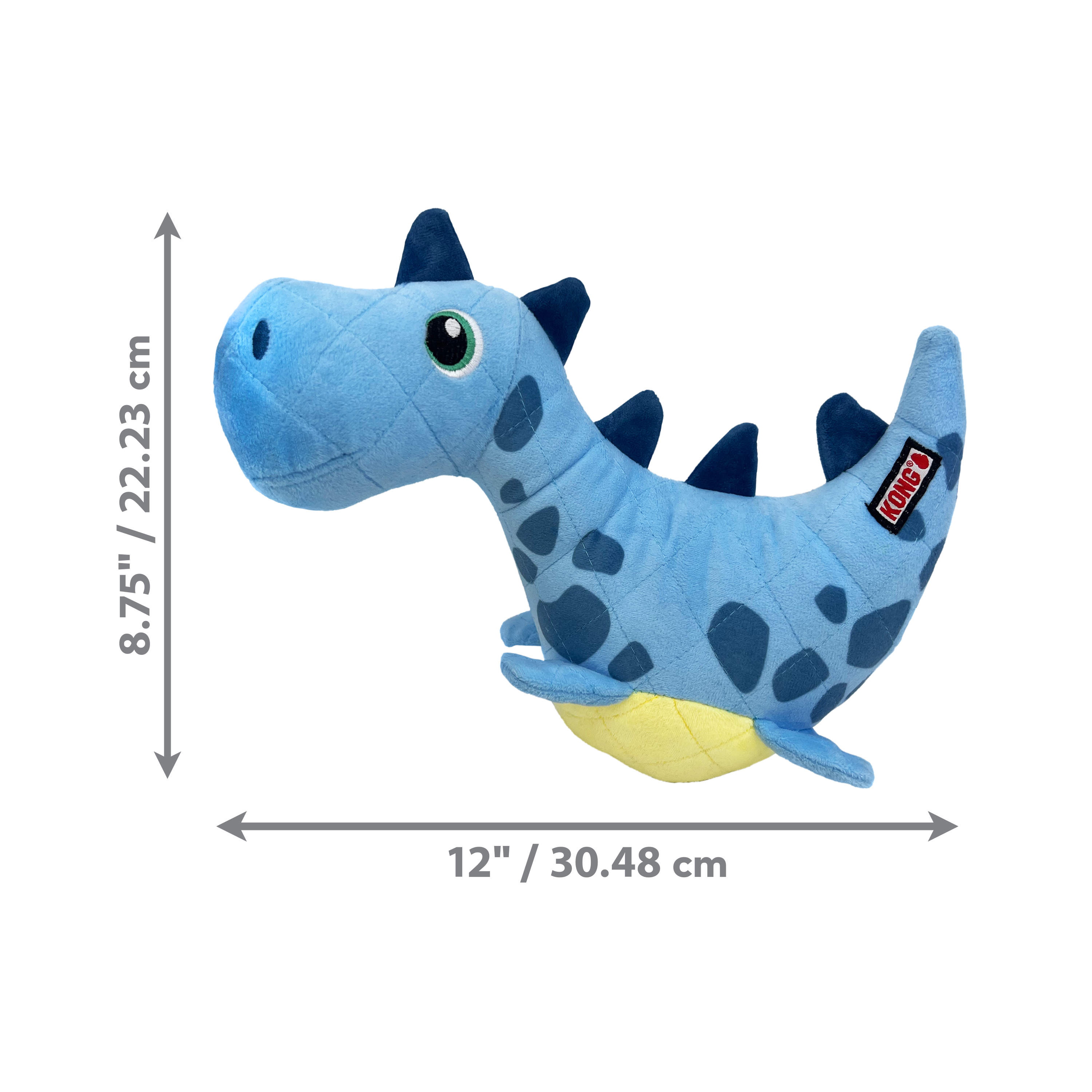 KONG Dynos Roars Squeaky Dog Toy Medium/Large - Blue
