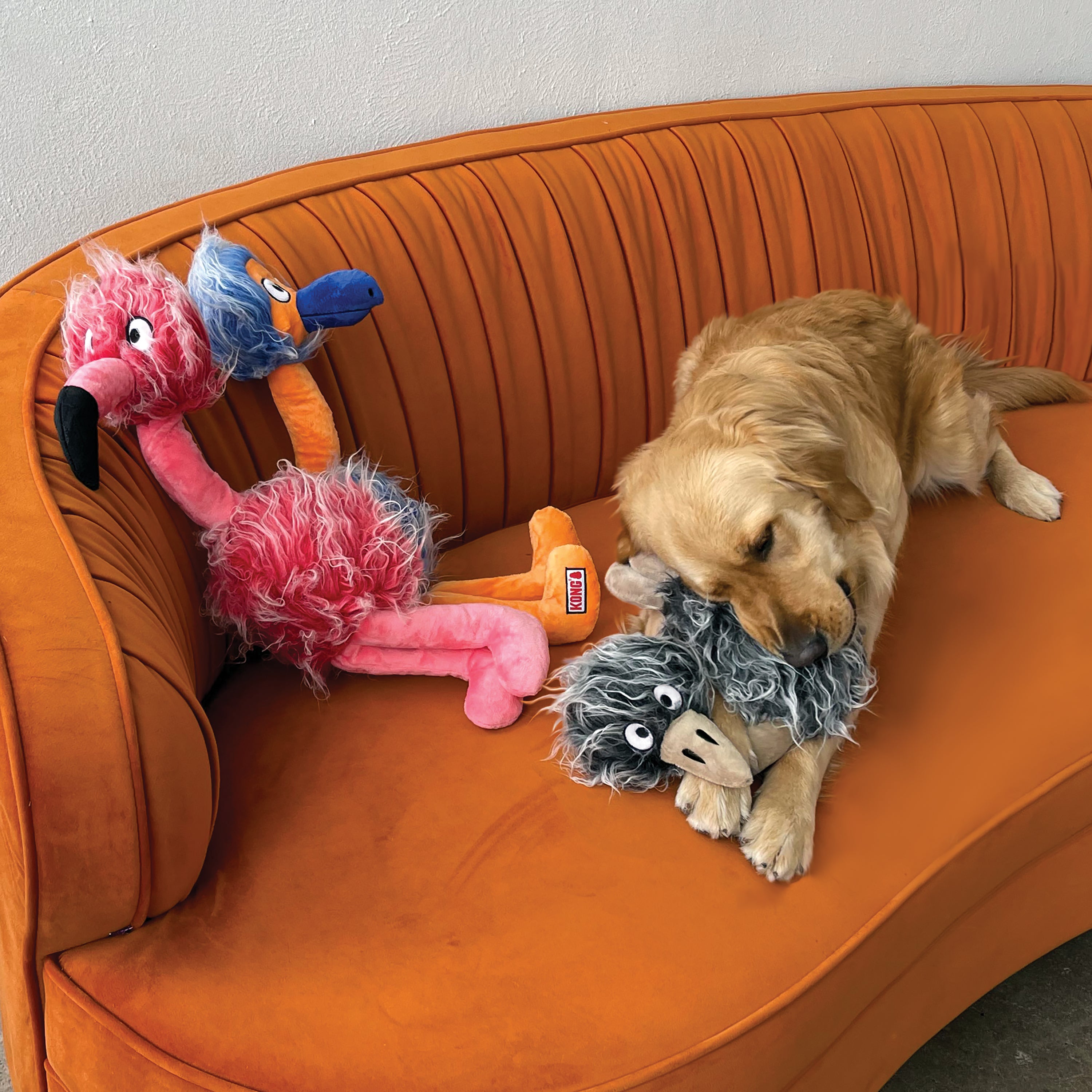 KONG Comfort Jumbo Birds Plush Dog Toy X-Large