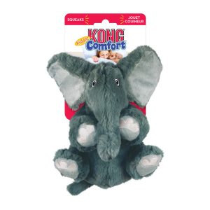KONG Comfort Kiddos Elephant Plush Dog Toy Small