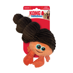 KONG Cuteseas Rufflez Hermit Crab Plush Dog Toy Small/Medium