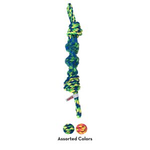 KONG Rope Bunji Durable Tug Dog Toy - Small Assorted