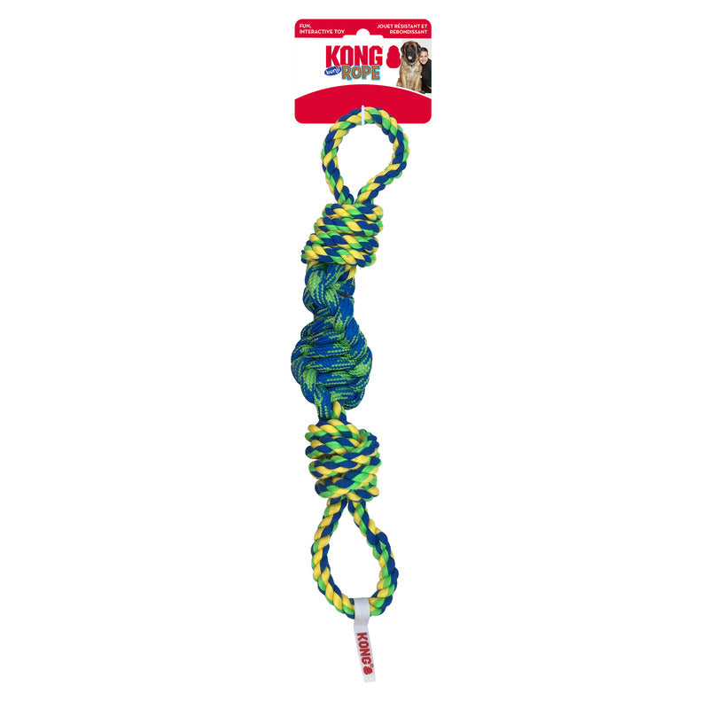 KONG Rope Bunji Durable Tug Dog Toy - Small Assorted