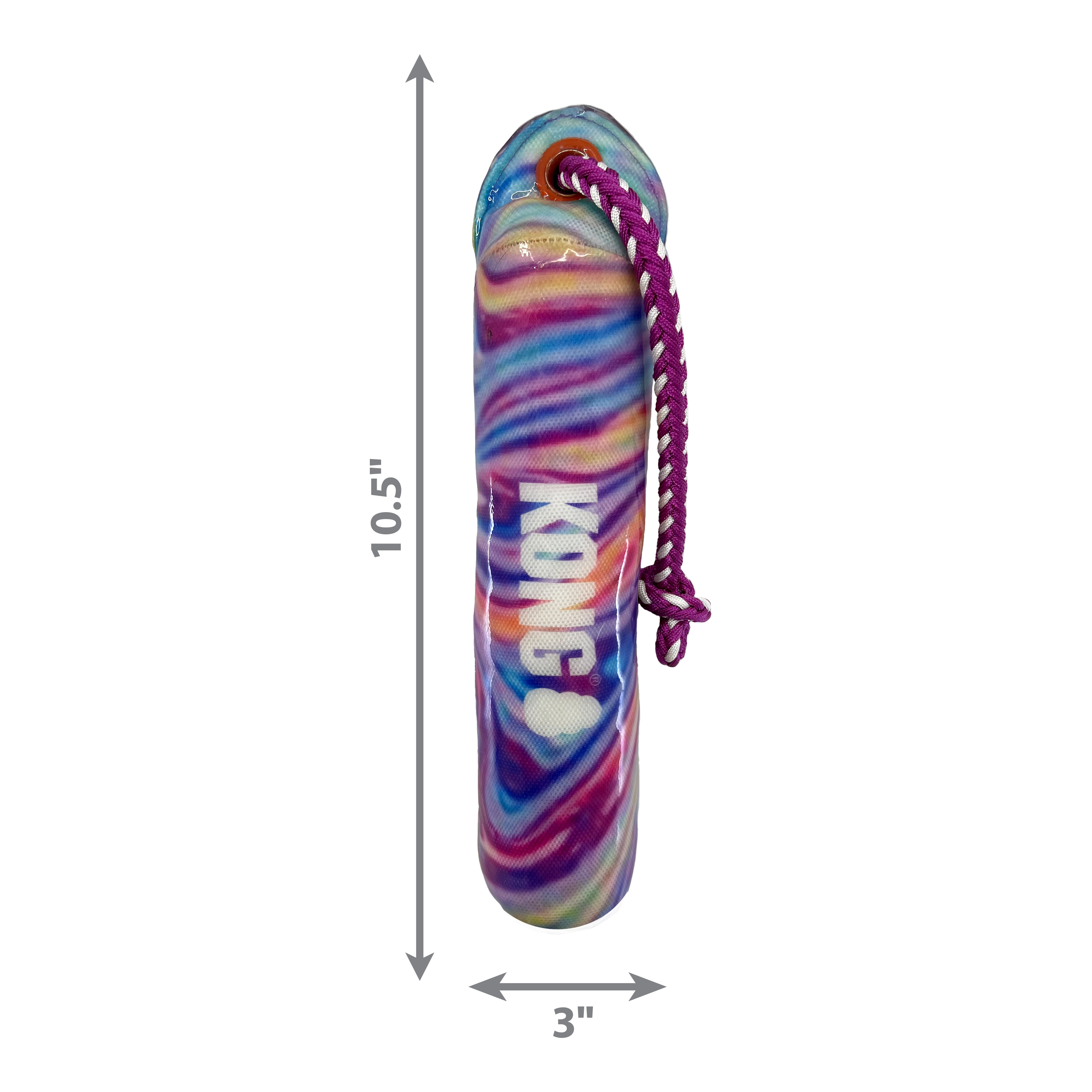 KONG Wild Shieldz Training Dummy Durable Fetch Dog Toy - Small/Medium Swirl