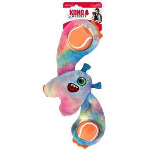KONG Woozles Monster Squeaky Plush Dog Toy - Medium Assorted