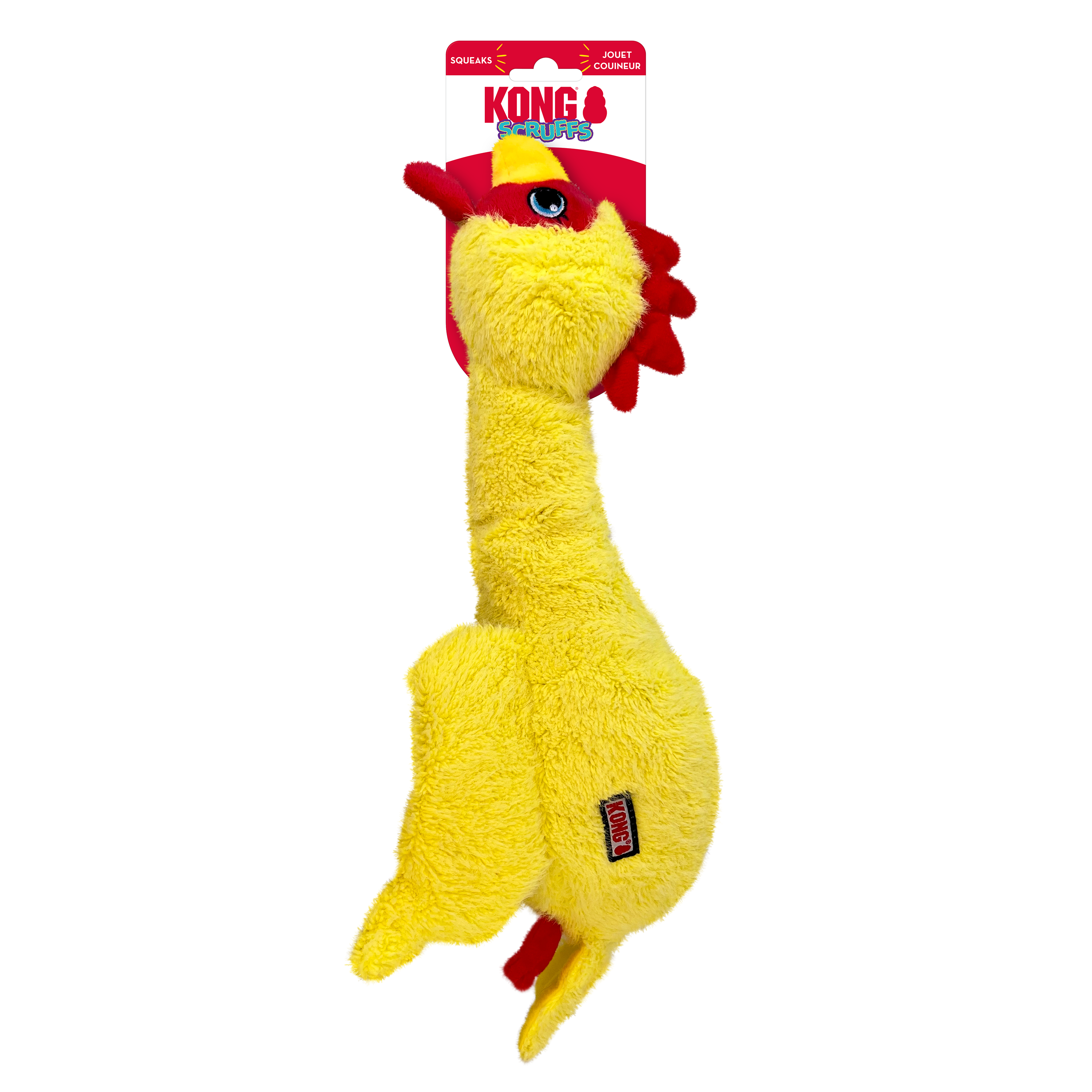 KONG Scruffs Turtle Squeaky Plush Dog Toy - Medium/Large