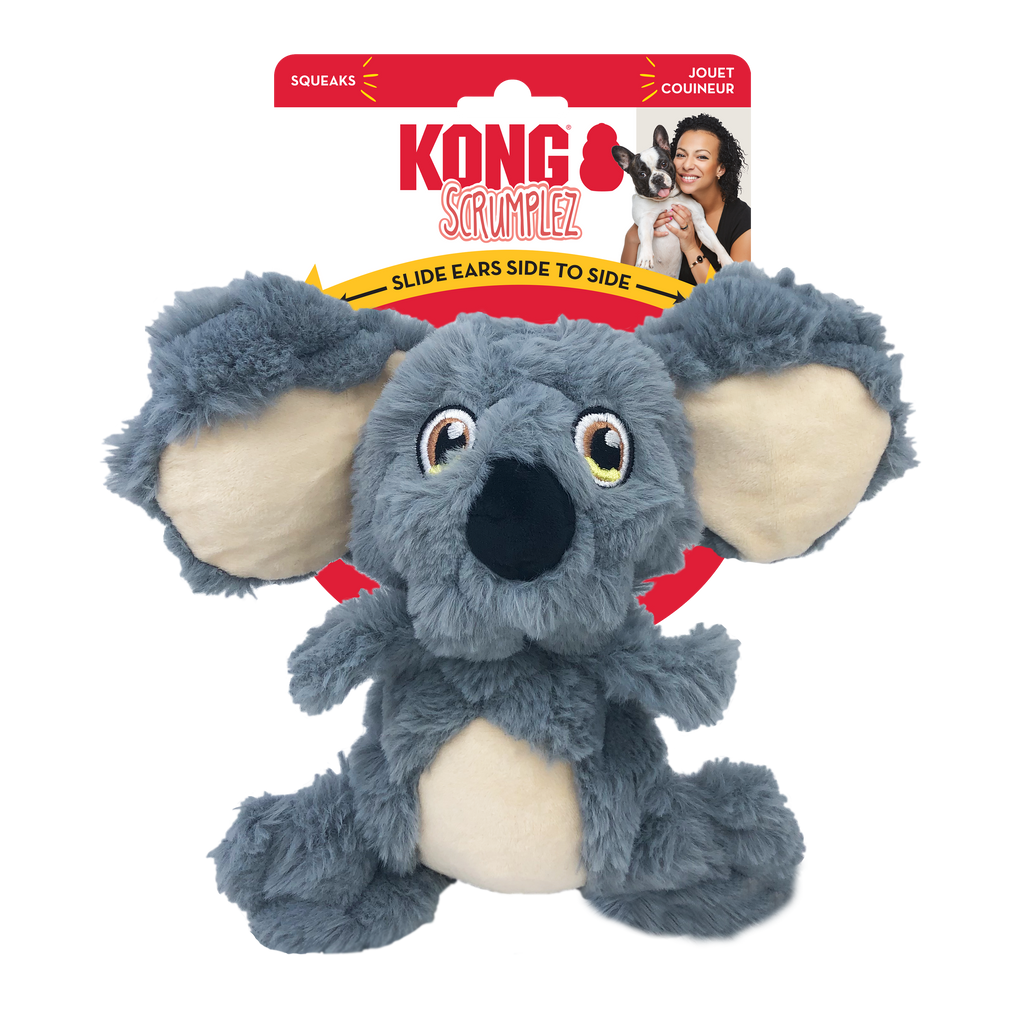 KONG Scrumplez Bunny Squeaky Plush Dog Toy - Medium