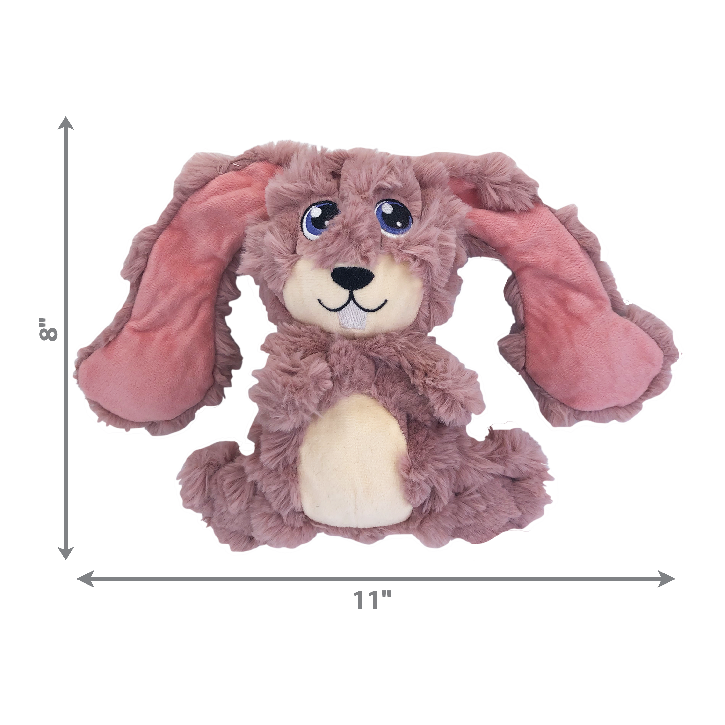 KONG Scrumplez Bunny Squeaky Plush Dog Toy - Medium