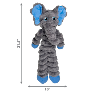 KONG Shakers Crumples Elephant Squeaky Tug Dog Toy - X-Large