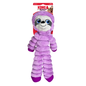 KONG Shakers Crumples Sloth Squeaky Tug Dog Toy - X-Large