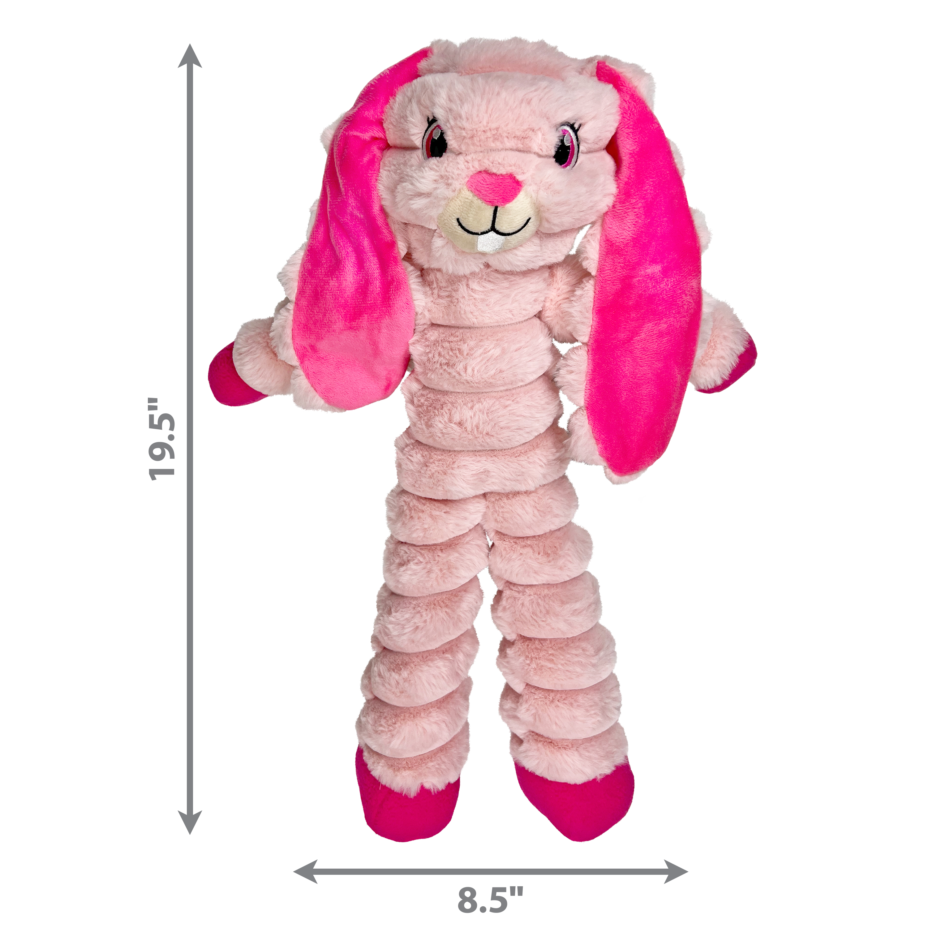 KONG Shakers Crumples Bunny Squeaky Tug Dog Toy - X-Large