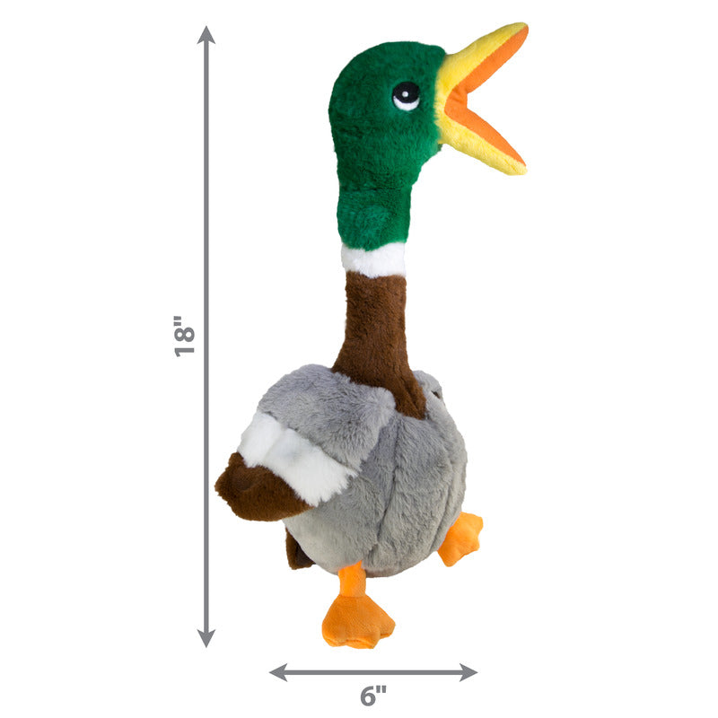 KONG Shakers Honkers Duck Squeaky Tug Dog Toy - Large