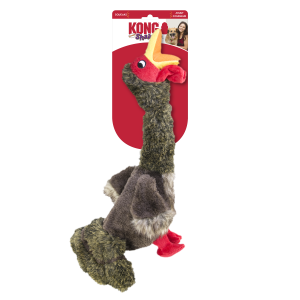 KONG Shakers Honkers Turkey Squeaky Tug Dog Toy - Large