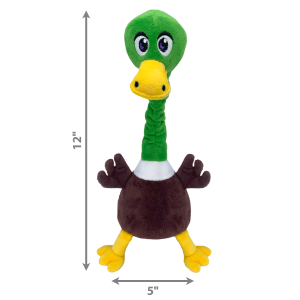KONG Shakers Bobz Mallard Squeaky Plush Dog Toy - Medium