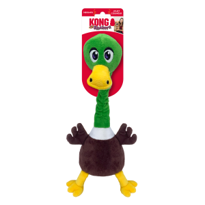 KONG Shakers Bobz Mallard Squeaky Plush Dog Toy - Medium
