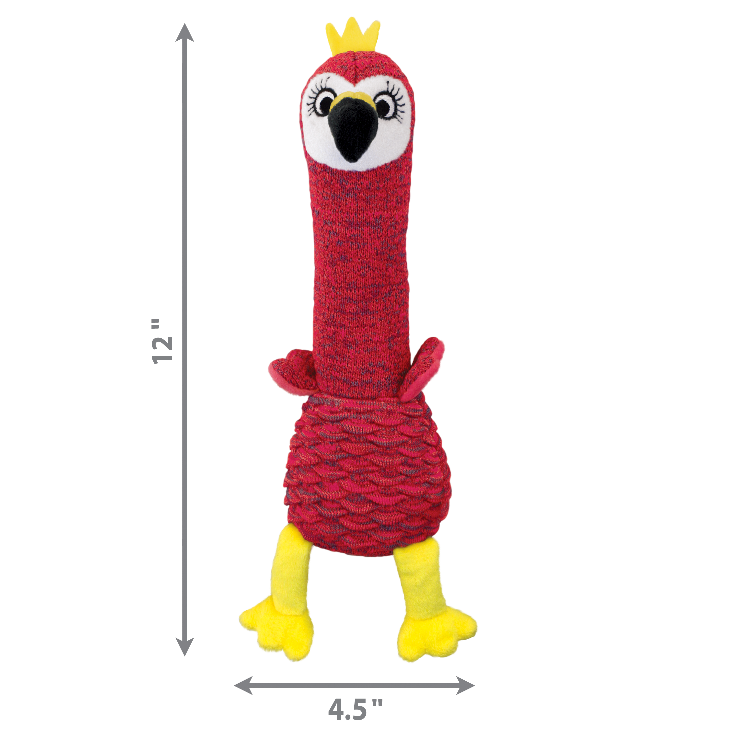 KONG Shakers Cuckoos Squeaky Plush Dog Toy - Medium Assorted