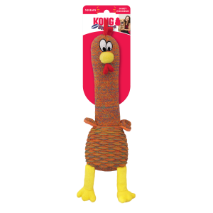 KONG Shakers Cuckoos Squeaky Plush Dog Toy - Medium Assorted