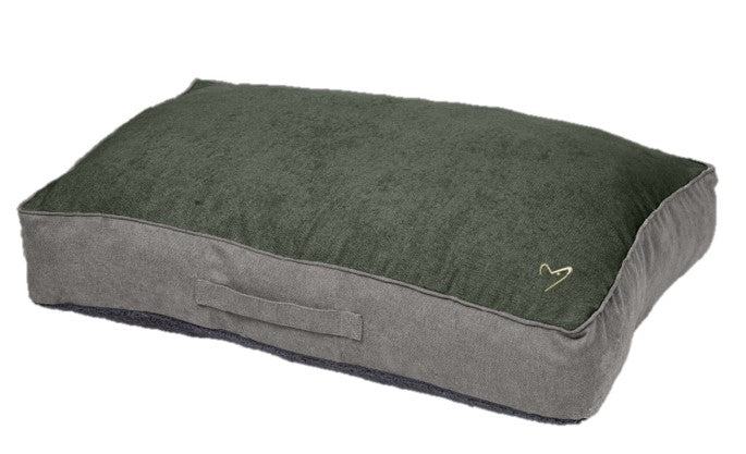 Gor Pets Camden Washable Bolster Pet Bed - Large Green