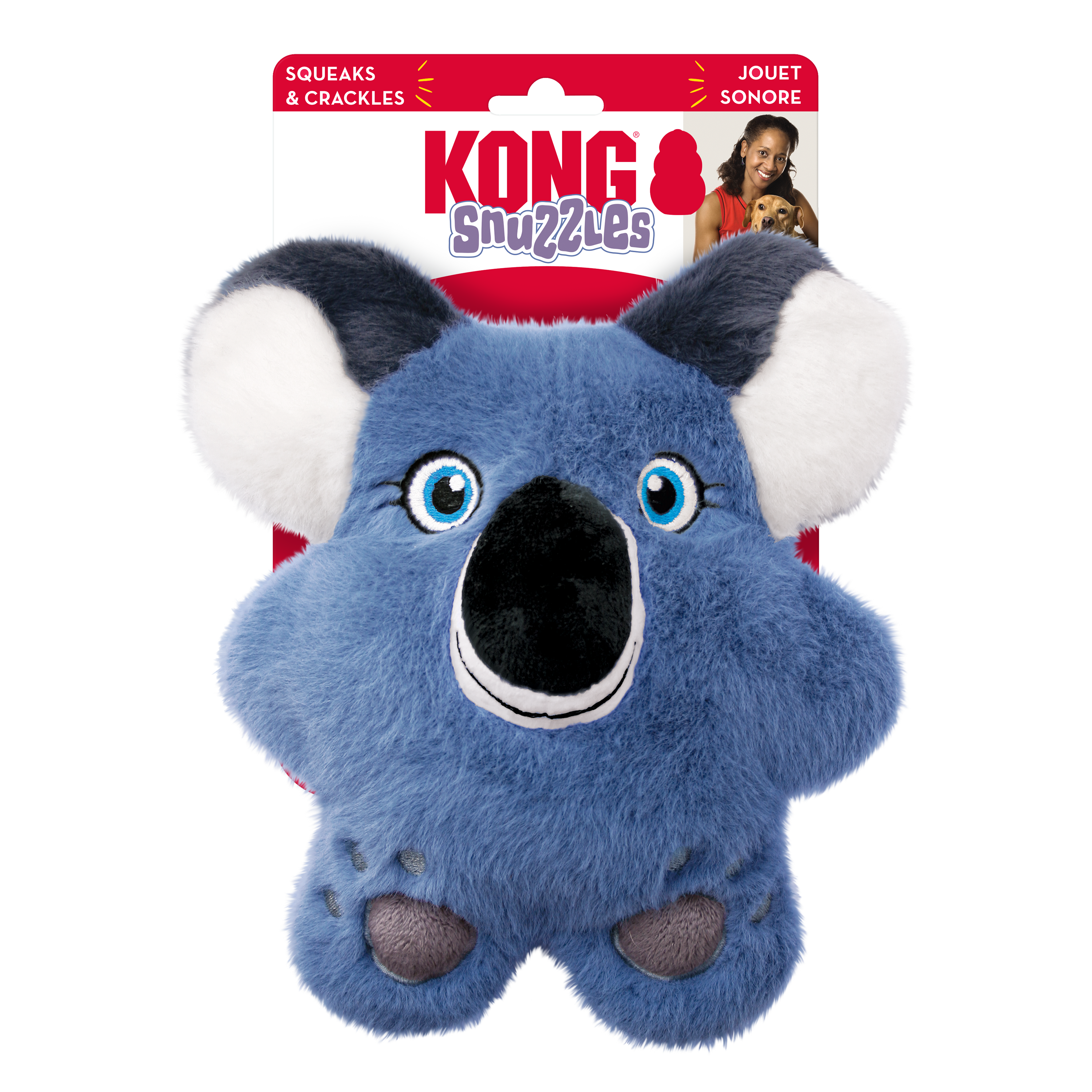 KONG Snuzzles Koala Squeaky Plush Dog Toy - Medium
