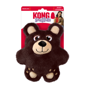 KONG Snuzzles Bear Squeaky Plush Dog Toy - Medium