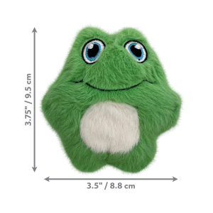 KONG Snuzzles Mini Frog Squeaky Plush Dog Toy - X-Small