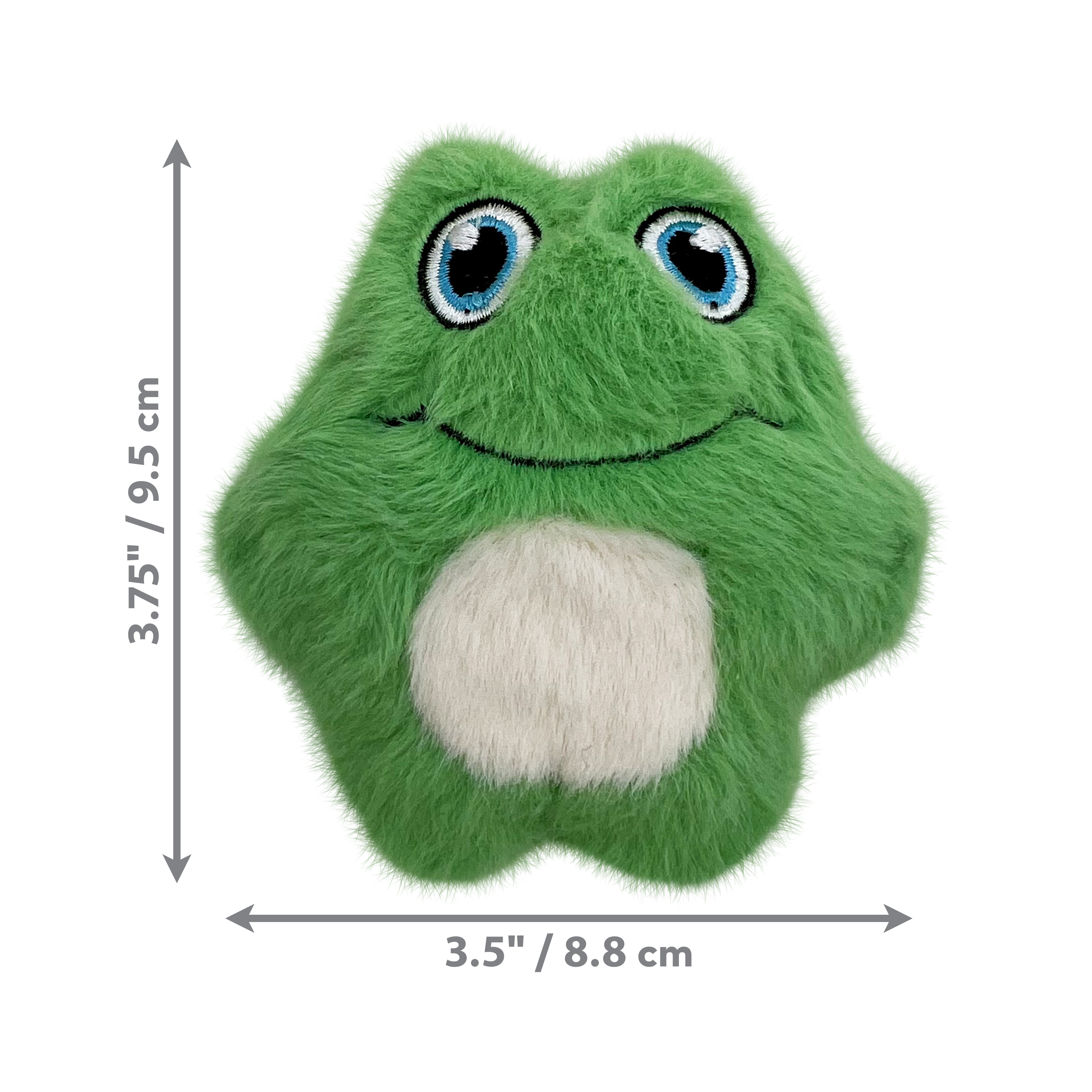 KONG Snuzzles Mini Frog Squeaky Plush Dog Toy - X-Small