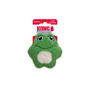 KONG Snuzzles Mini Frog Squeaky Plush Dog Toy - X-Small