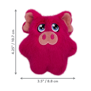 KONG Snuzzles Mini Pig Squeaky Plush Dog Toy - X-Small