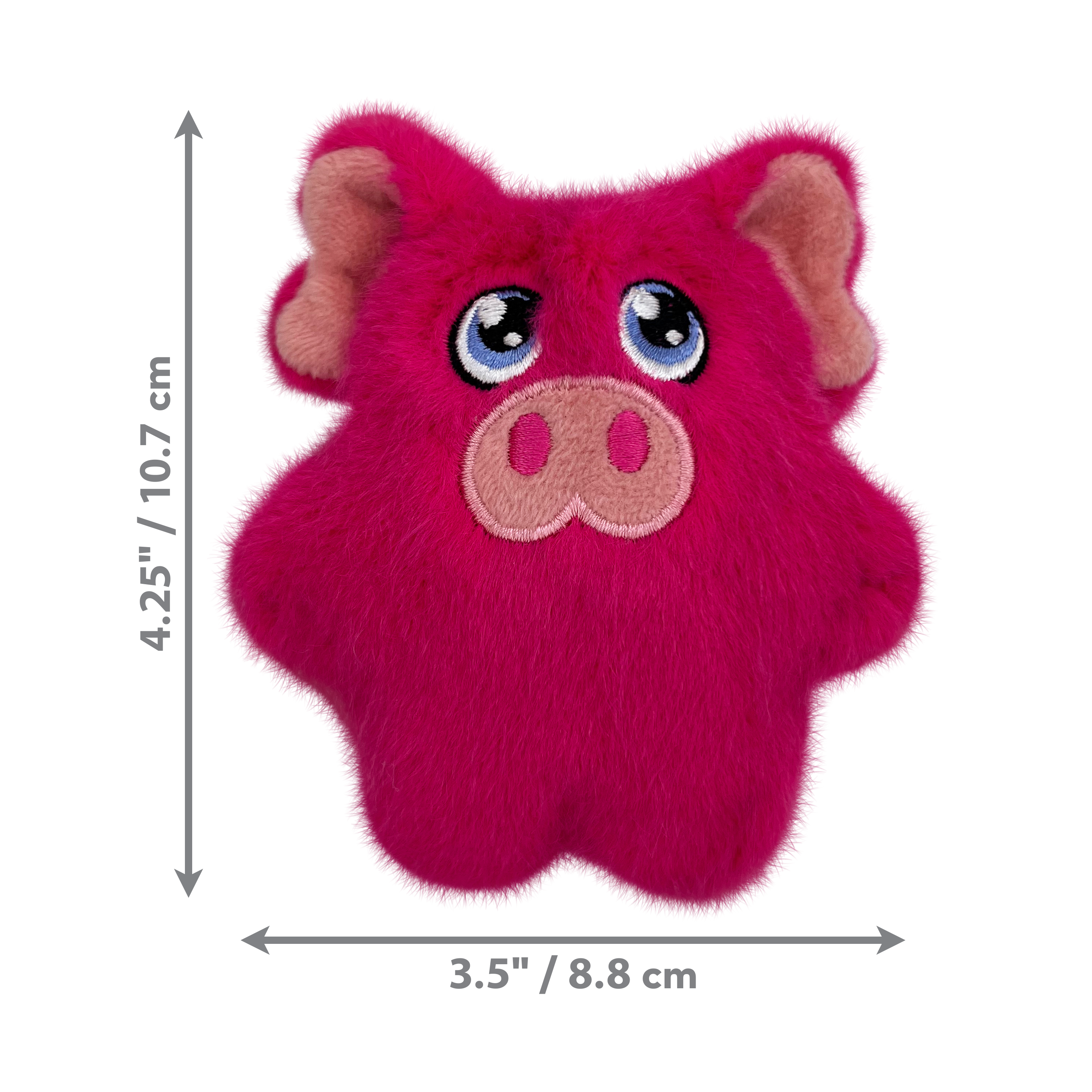 KONG Snuzzles Mini Pig Squeaky Plush Dog Toy - X-Small