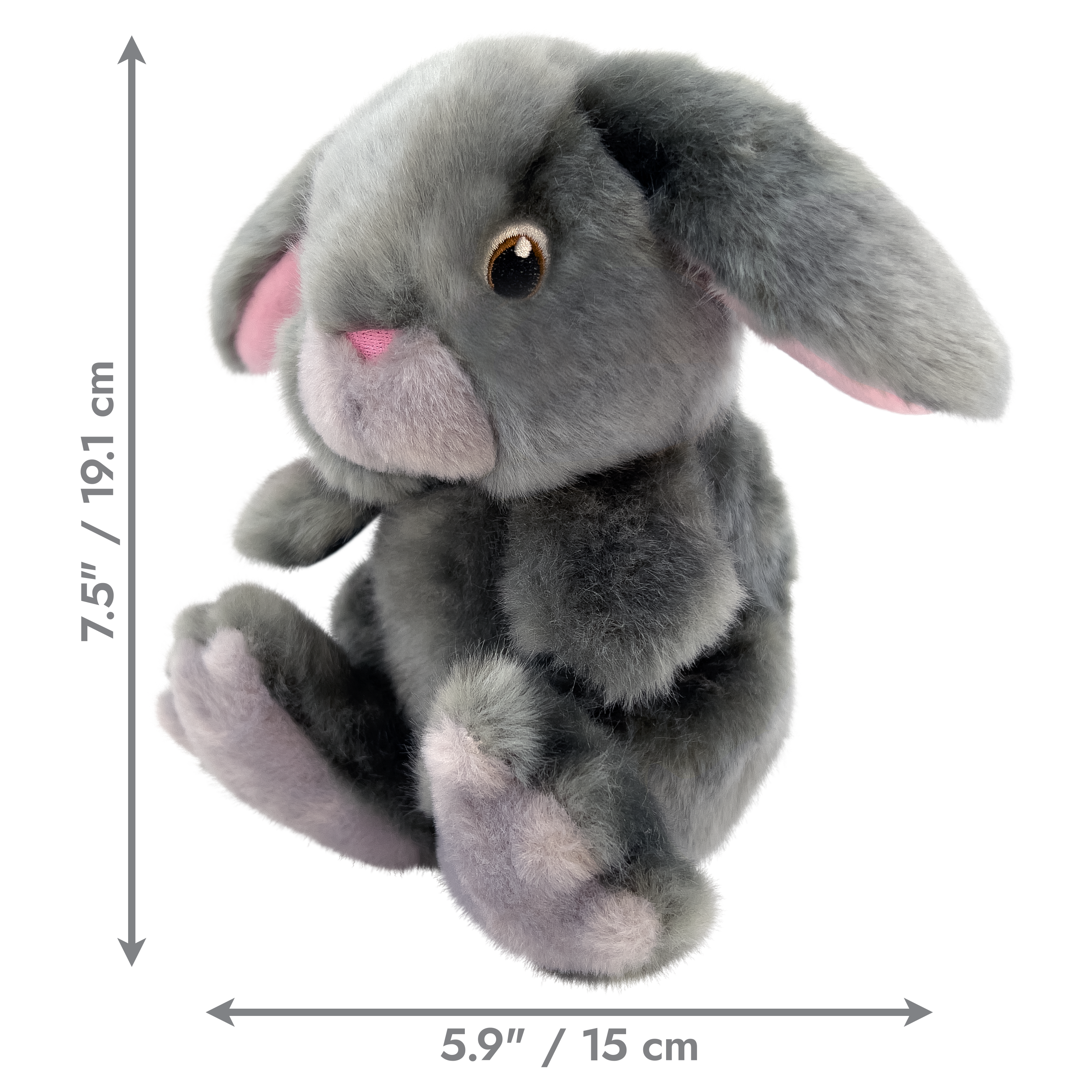 KONG Toughz Bunny Durable Squeaky Plush Dog Toy - Medium